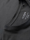 Ombre Clothing Ανδρικό κλασικό βαμβακερό t-shirt BASIC - γκρι